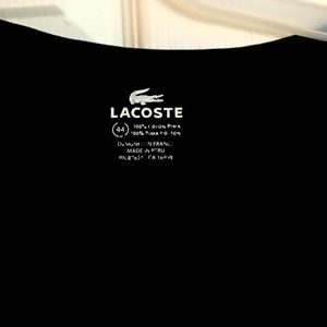 Medium long sleeve black Lacoste top